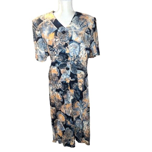Norton McNaughton‎ Petites vintage nautical print 2 piece skirt suit - Picture 1 of 7